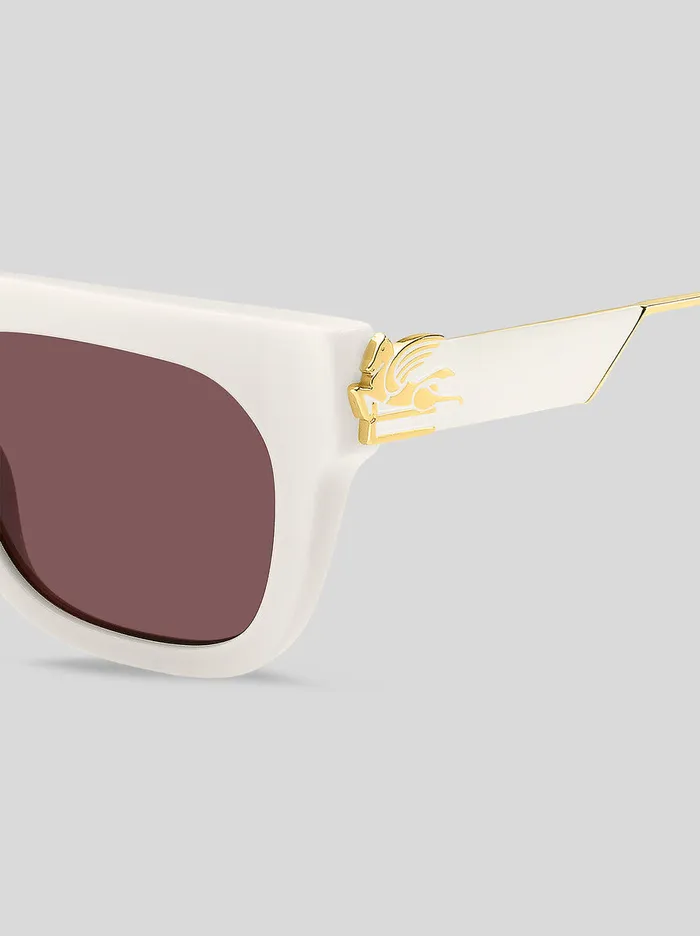 Women Etro Sunglasses Bold Pegaso Sunglasses White Women Etro Sunglasses Bold Pegaso Sunglasses White