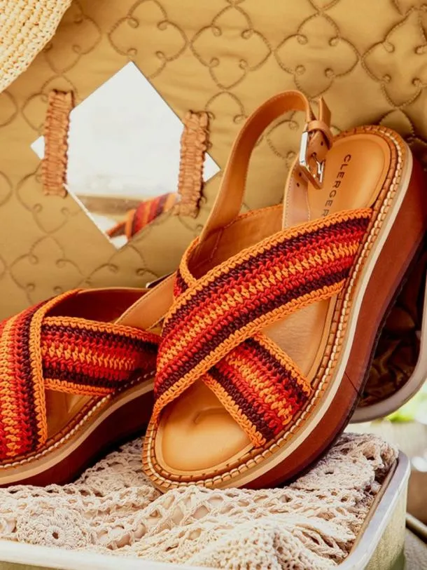 Women FADEN Jaspe Crochet Clergerie Sandals