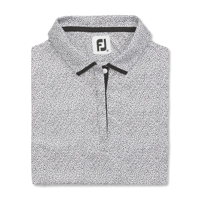 Women FootJoy Shirts Dot Sleeveless White Black Women FootJoy Shirts Dot Sleeveless White Black