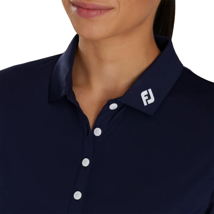 Women FootJoy Shirts Long Sleeve Sun Protection Shirt 8211 FJ Tour Collar Navy Women FootJoy Shirts Long Sleeve Sun Protection Shirt 8211 FJ Tour Collar Navy