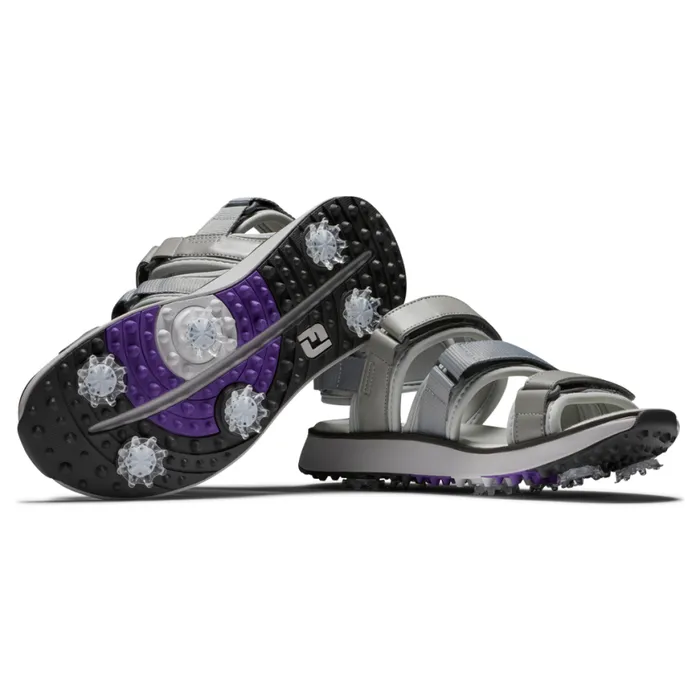 Women FootJoy Spiked Golf Sandal Grey Women FootJoy Spiked Golf Sandal Grey