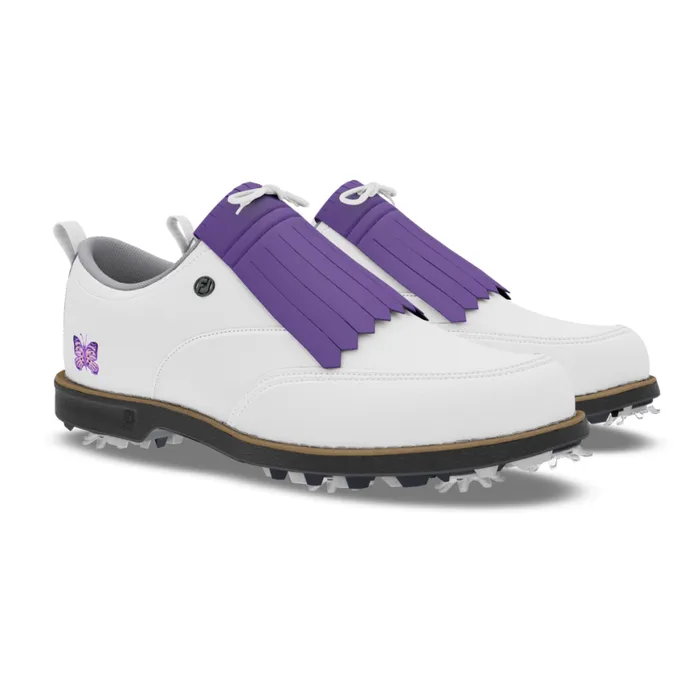 Women FootJoy Spiked MyJoys Premiere Series Issette White Purple