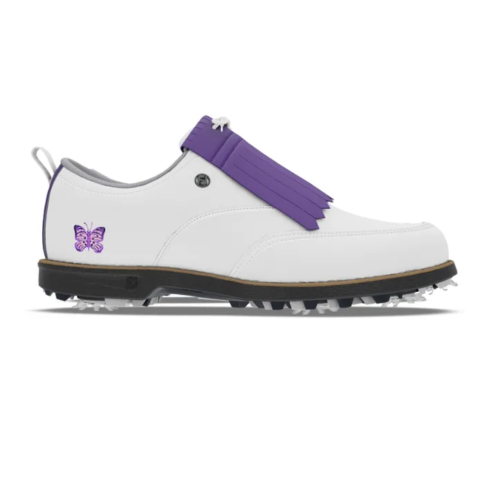 Women FootJoy Spiked MyJoys Premiere Series Issette White Purple Women FootJoy Spiked MyJoys Premiere Series Issette White Purple