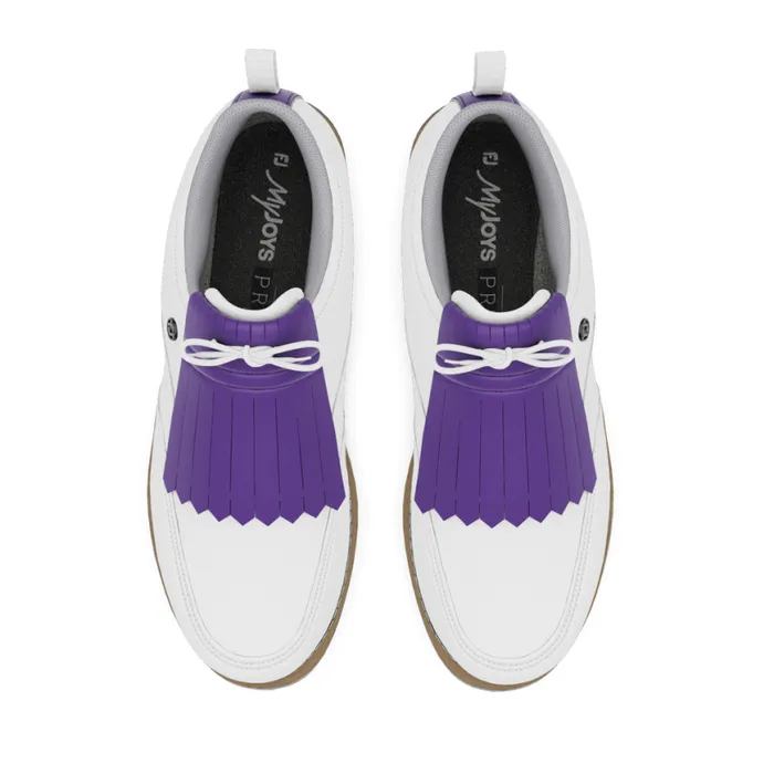 Women FootJoy Spiked MyJoys Premiere Series Issette White Purple Women FootJoy Spiked MyJoys Premiere Series Issette White Purple