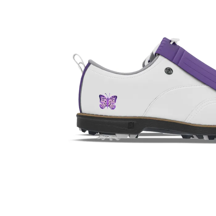 Women FootJoy Spiked MyJoys Premiere Series Issette White Purple Women FootJoy Spiked MyJoys Premiere Series Issette White Purple