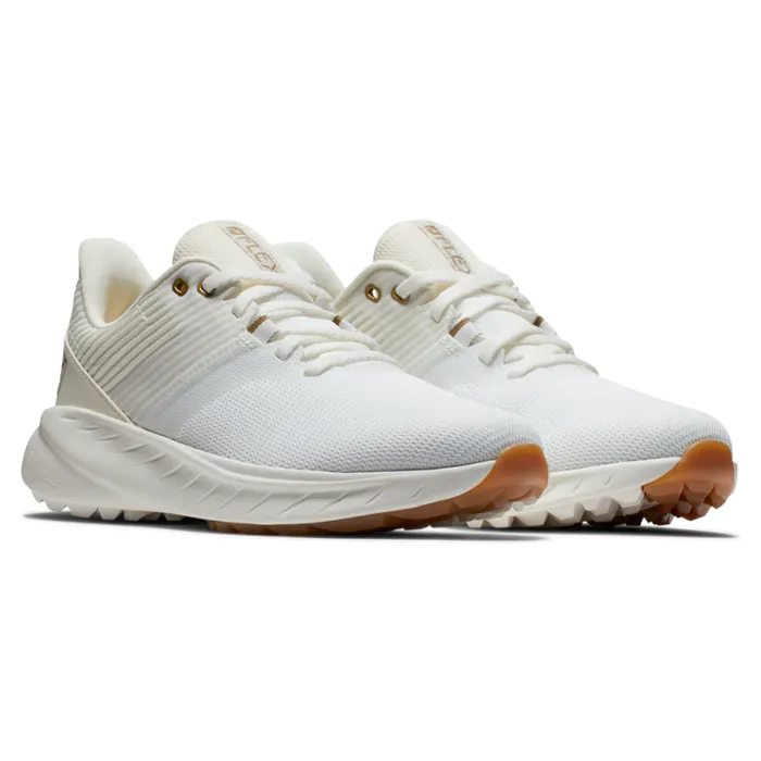 Women FootJoy Spikeless Flex White Beige Women FootJoy Spikeless Flex White Beige