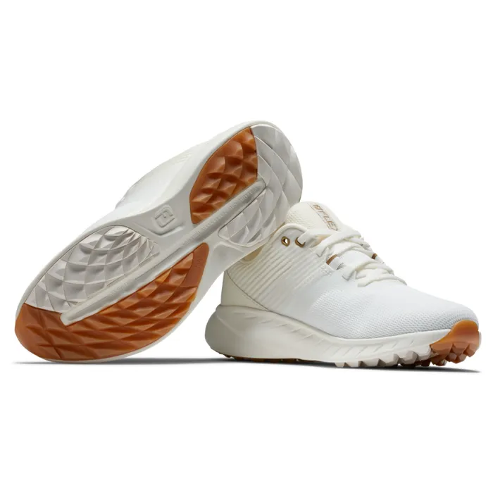 Women FootJoy Spikeless Flex White Beige Women FootJoy Spikeless Flex White Beige