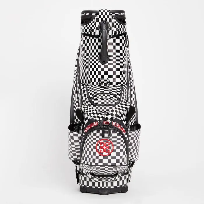 Women GFORE Black Distorted Check Tour Staff Golf Bags