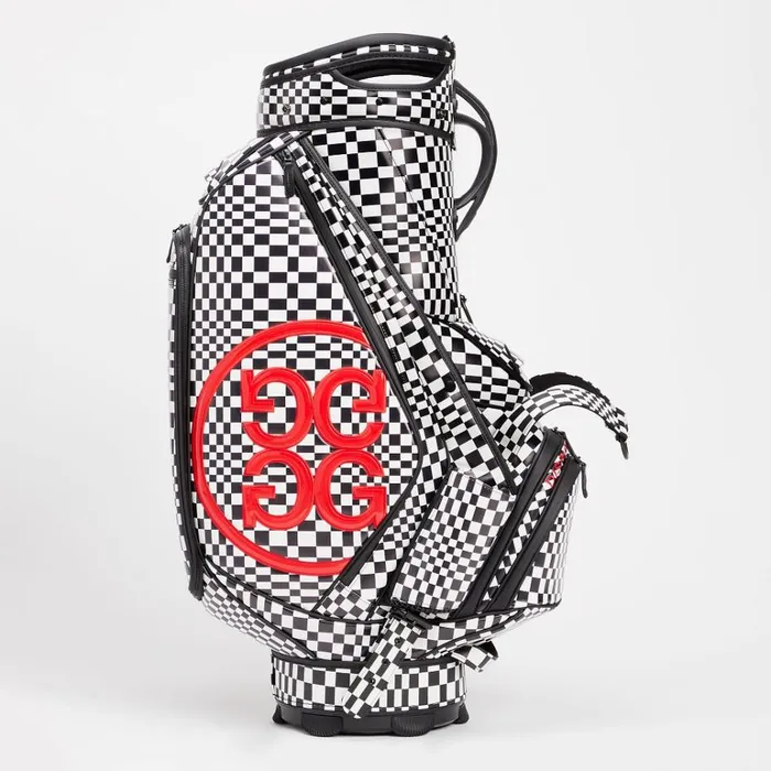 Women GFORE Black Distorted Check Tour Staff Golf Bags