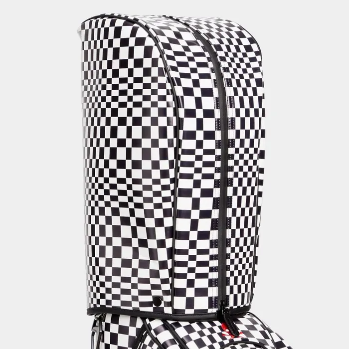 Women GFORE Black Distorted Check Tour Staff Golf Bags