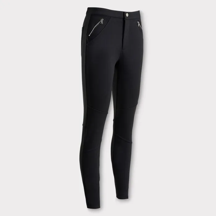 Women GFORE Black Double Knit Moto Legging Golf Pants
