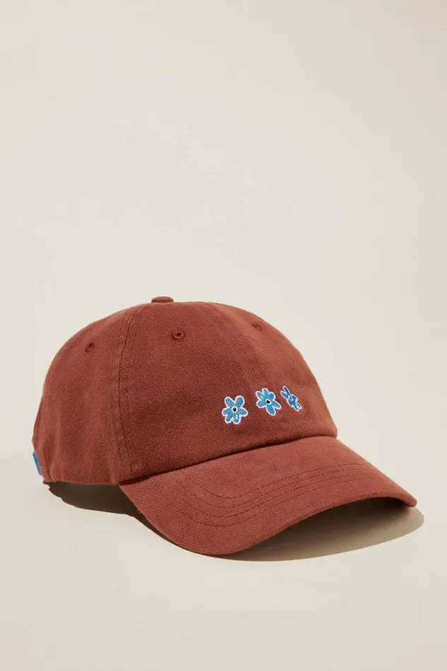 Women Hats Cotton On Classic Dad Cap Blue Flowerchoc