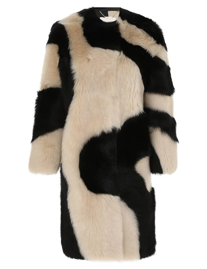 Women Jackets and Coats Zimmermann Illustration Swirl Coat Blackcream