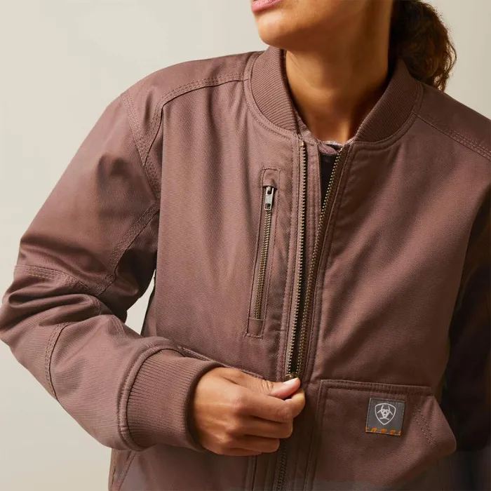 Women Jackets and Vests Ariat Rebar DuraCanvas Bomber Jacket Peppercorn Women Jackets and Vests Ariat Rebar DuraCanvas Bomber Jacket Peppercorn