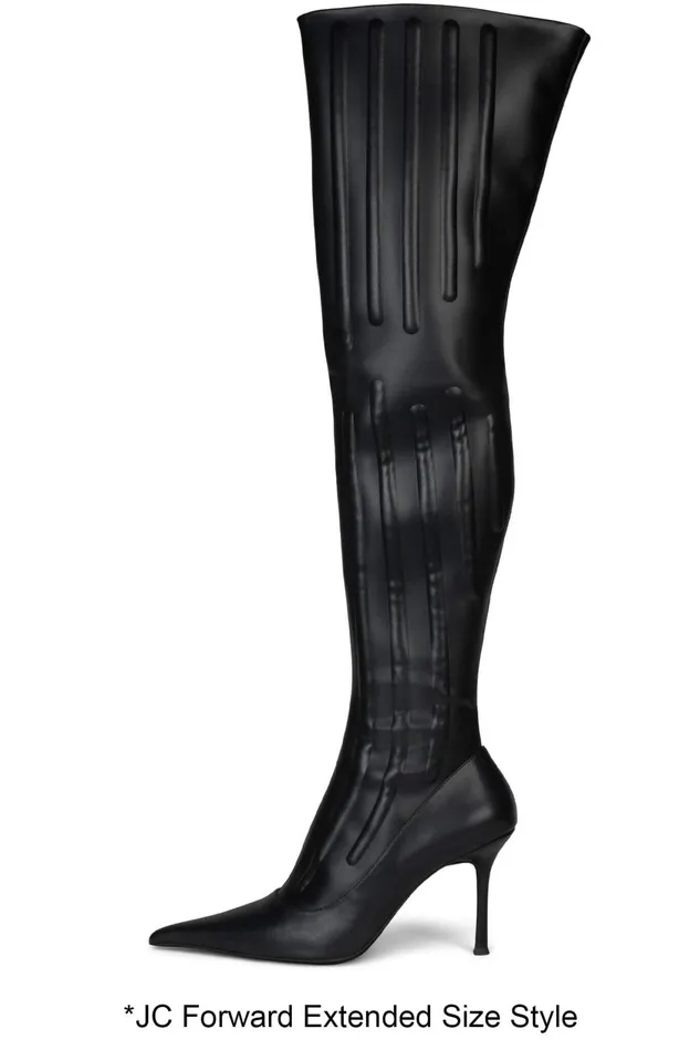 Women Jeffrey Campbell Knee To Thigh THIRTEEN Black