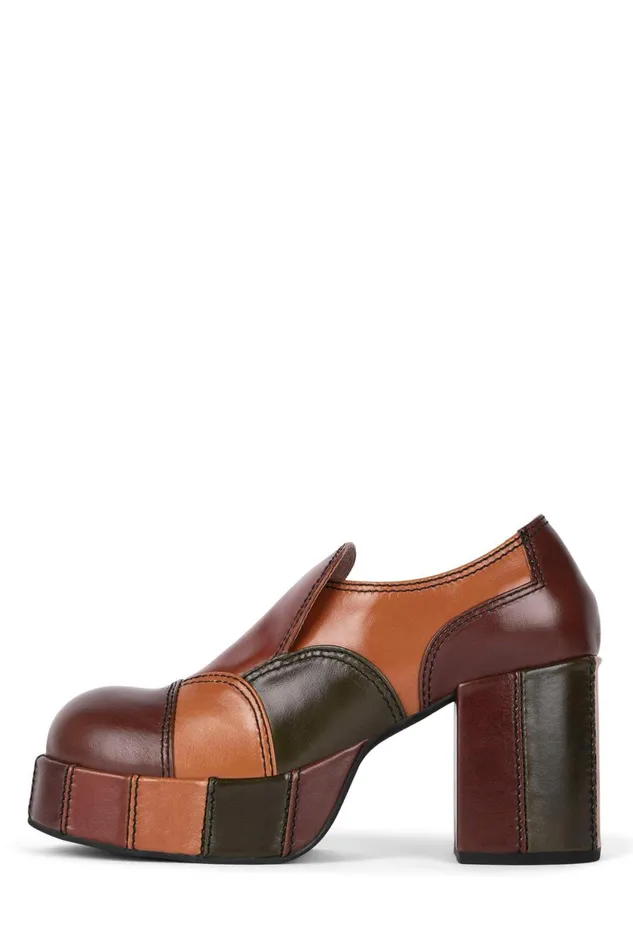 Women Jeffrey Campbell ManTailored ZIGG Brown Combo