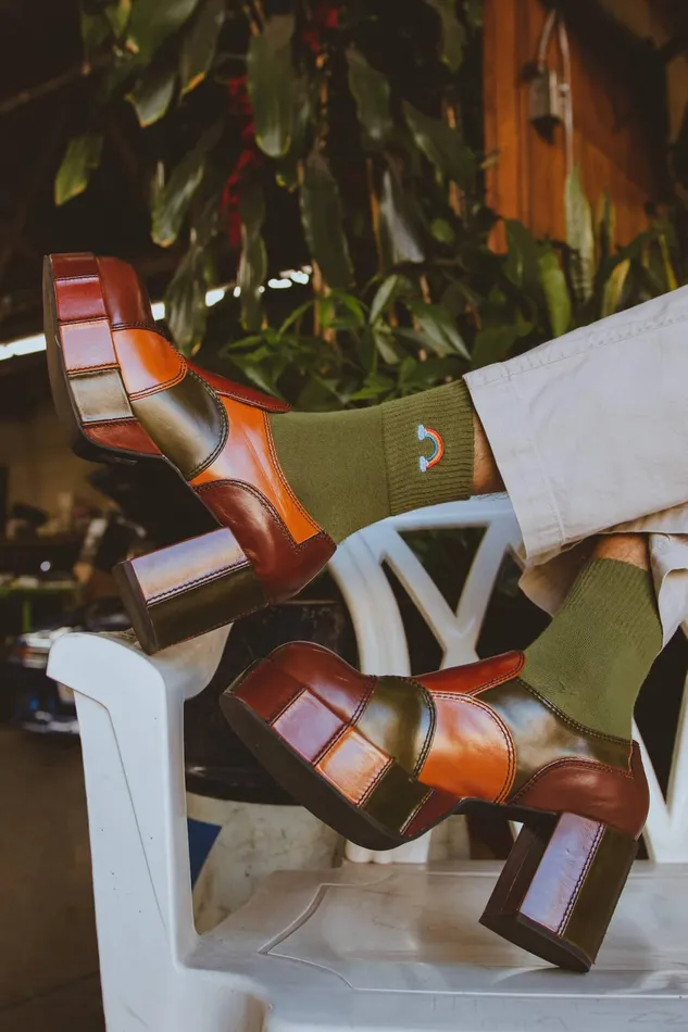 Women Jeffrey Campbell ManTailored ZIGG Brown Combo
