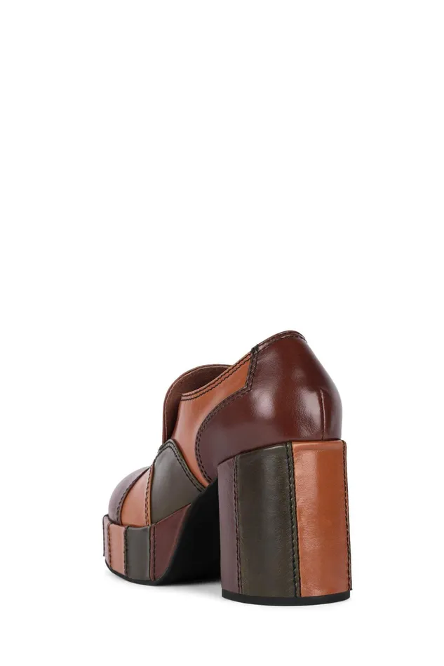 Women Jeffrey Campbell ManTailored ZIGG Brown Combo