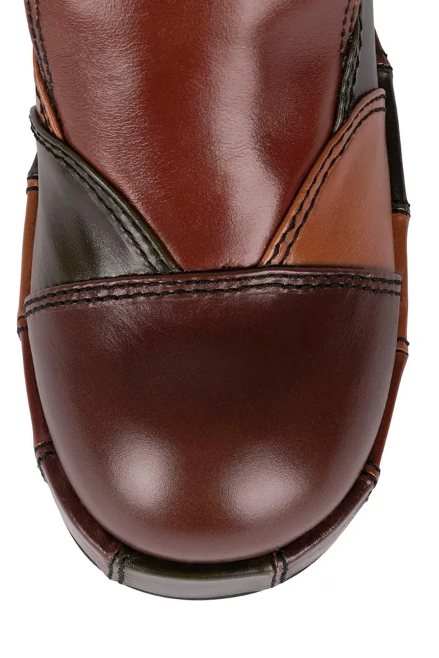 Women Jeffrey Campbell ManTailored ZIGG Brown Combo