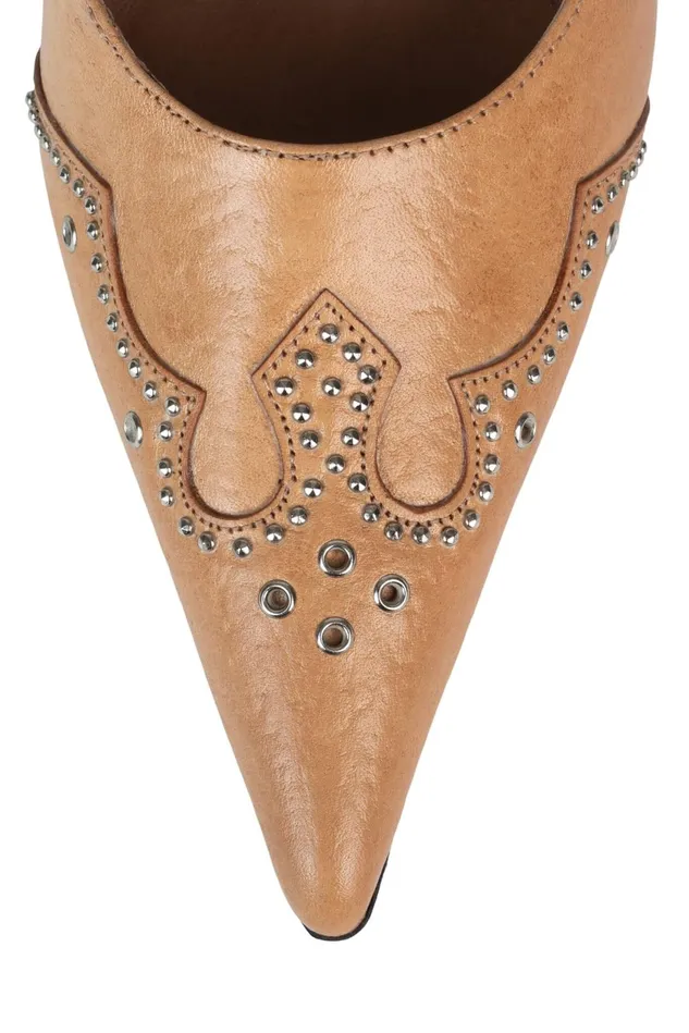Women Jeffrey Campbell Mule BITEME Natural Brush Silver