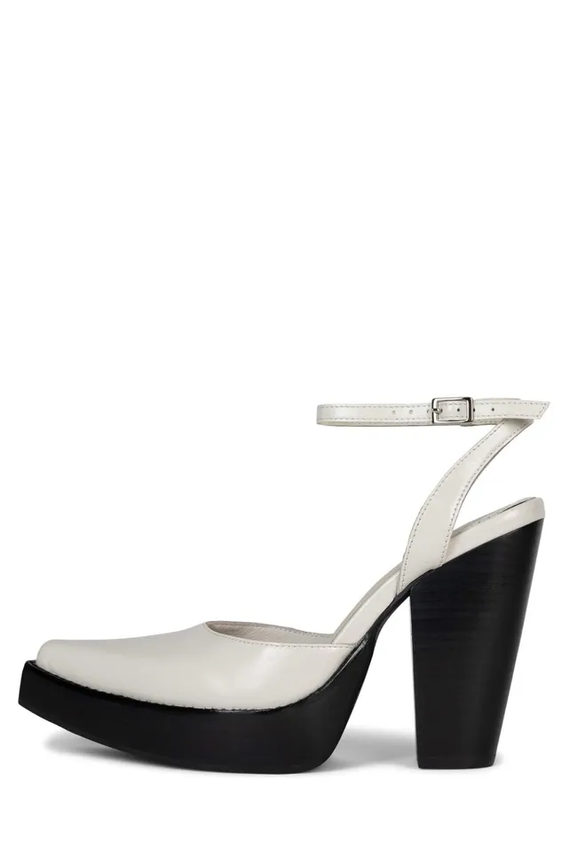 Women Jeffrey Campbell Mule DISTURBIA Ivory