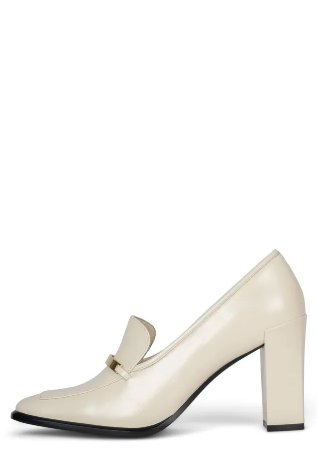 Women Jeffrey Campbell Pump BROCHURE Cream Gold