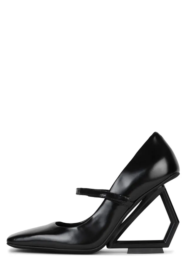 Women Jeffrey Campbell Wedge GIZA Black Box Black