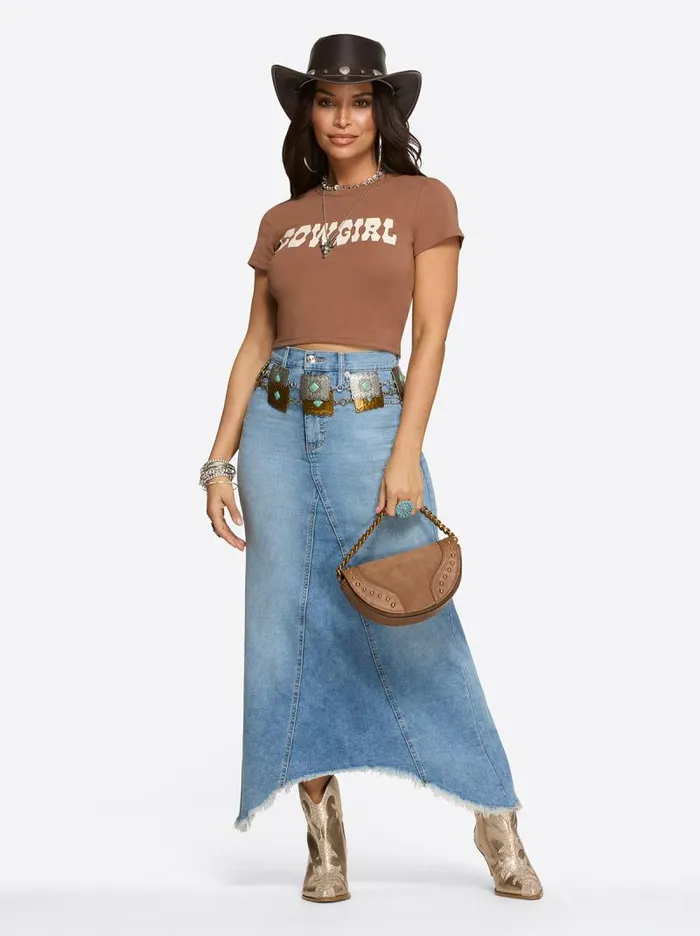 Women Jessica Simpson Bottoms Della Maxi Skirt In Sweet Pea