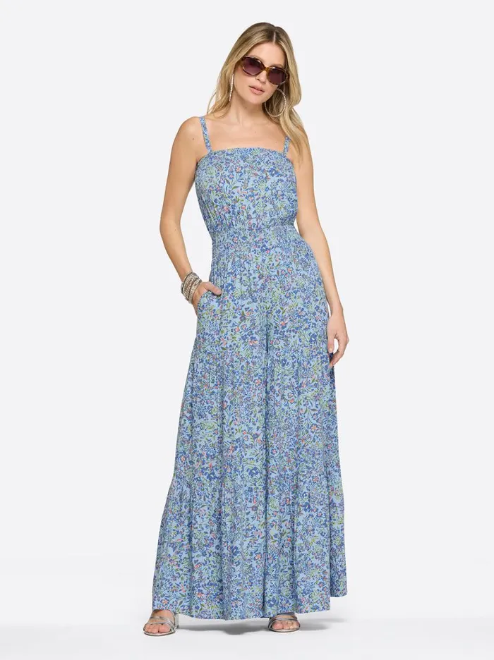 Women Jessica Simpson Jumpsuits and Rompers Devyn Jumpsuit In Decorative Blossoms Women Jessica Simpson Jumpsuits and Rompers Devyn Jumpsuit In Decorative Blossoms