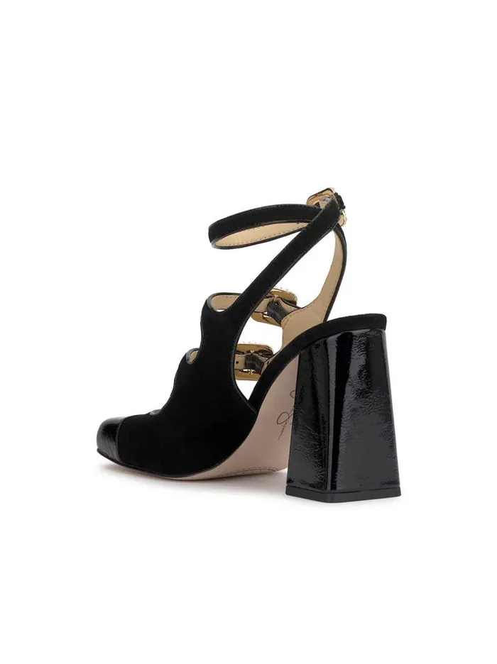 Women Jessica Simpson Pumps Lymen Buckle Pump In Black Suede
