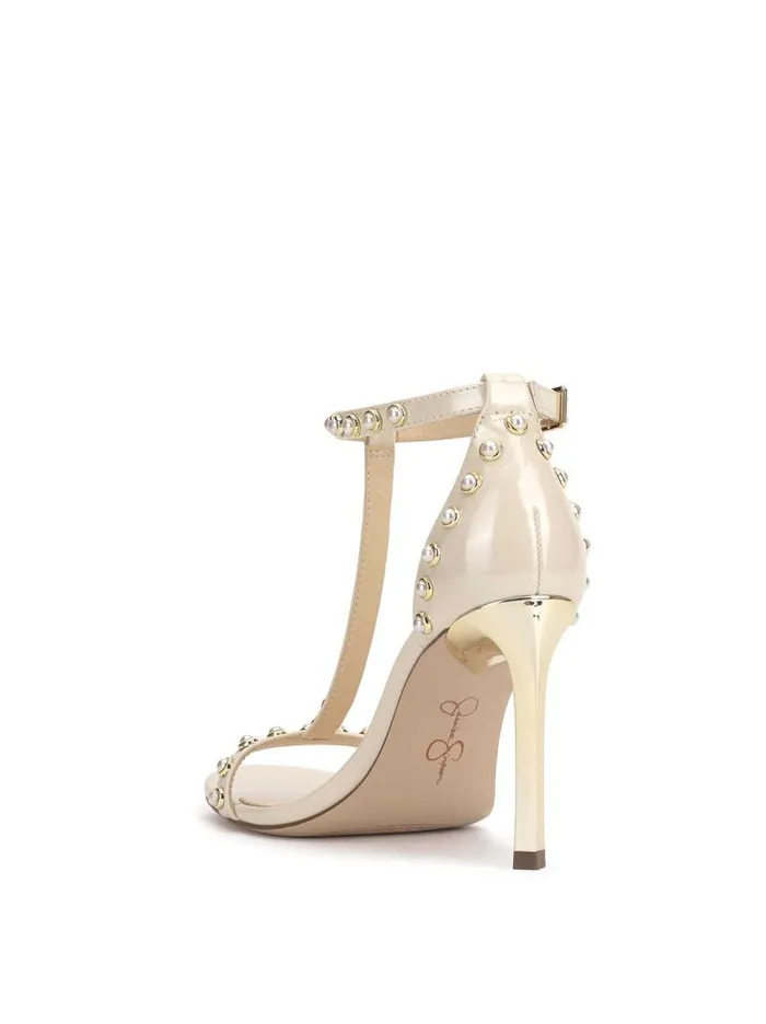 Women Jessica Simpson Sandals Qylla High Heel In Ivory