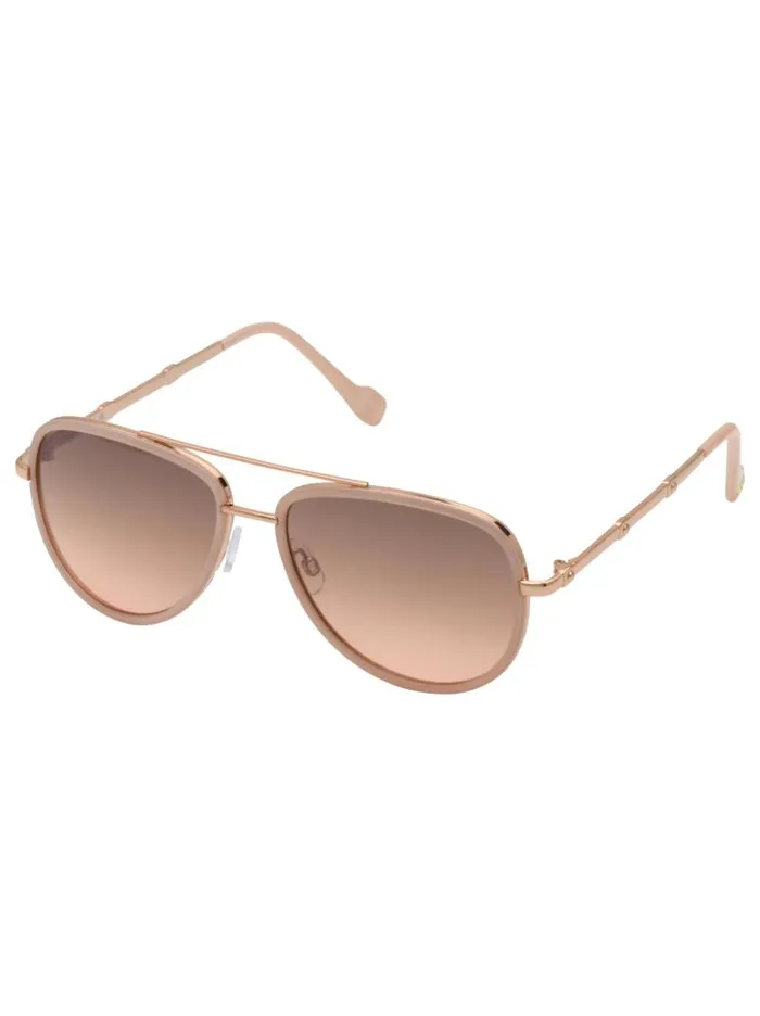 Women Jessica Simpson Sunglasses Modern Metal Aviator Sunglasses In Rose Gold and Rose Women Jessica Simpson Sunglasses Modern Metal Aviator Sunglasses In Rose Gold and Rose