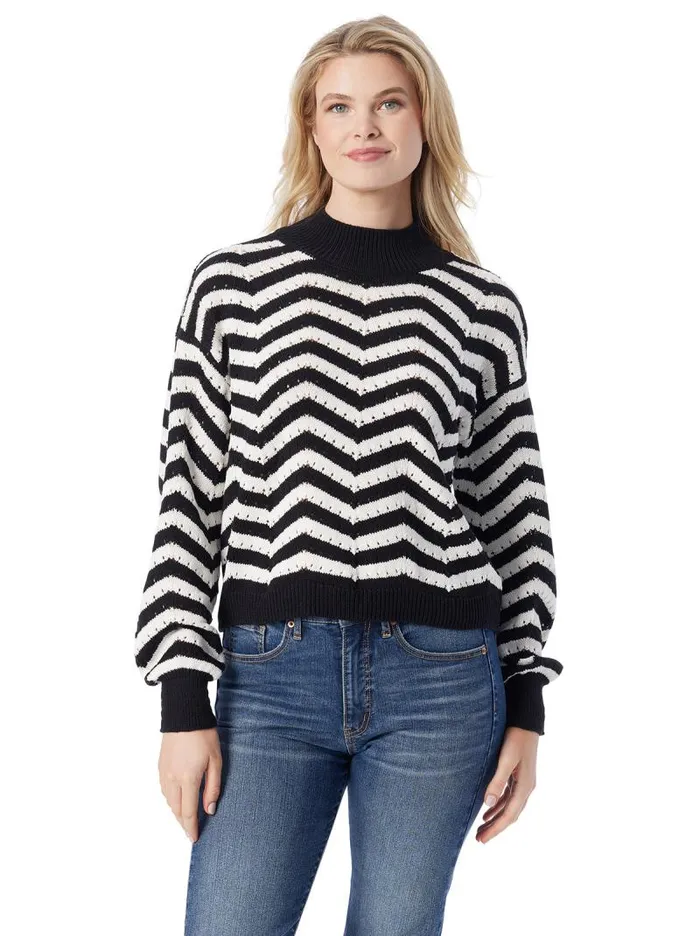 Women Jessica Simpson Tops and Tees Farai Sweater In Anthracite Combo