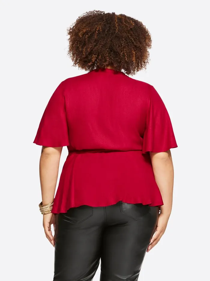 Women Jessica Simpson Tops and Tees Misha Top In Rio Red