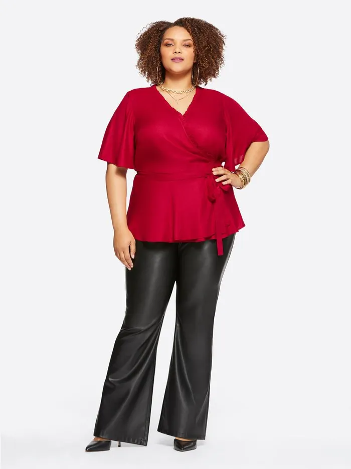 Women Jessica Simpson Tops and Tees Misha Top In Rio Red