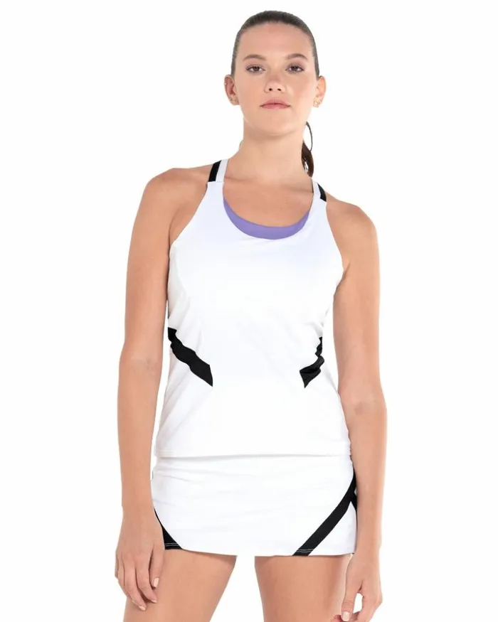Women KSwiss TShirts and Tops REFLEX TANK WBRA Whiteblack