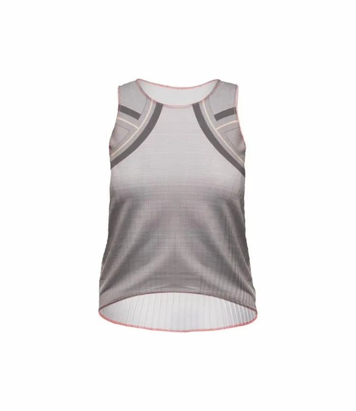 Women KSwiss TShirts and Tops SCULPT PLEATED TANK Asphalt