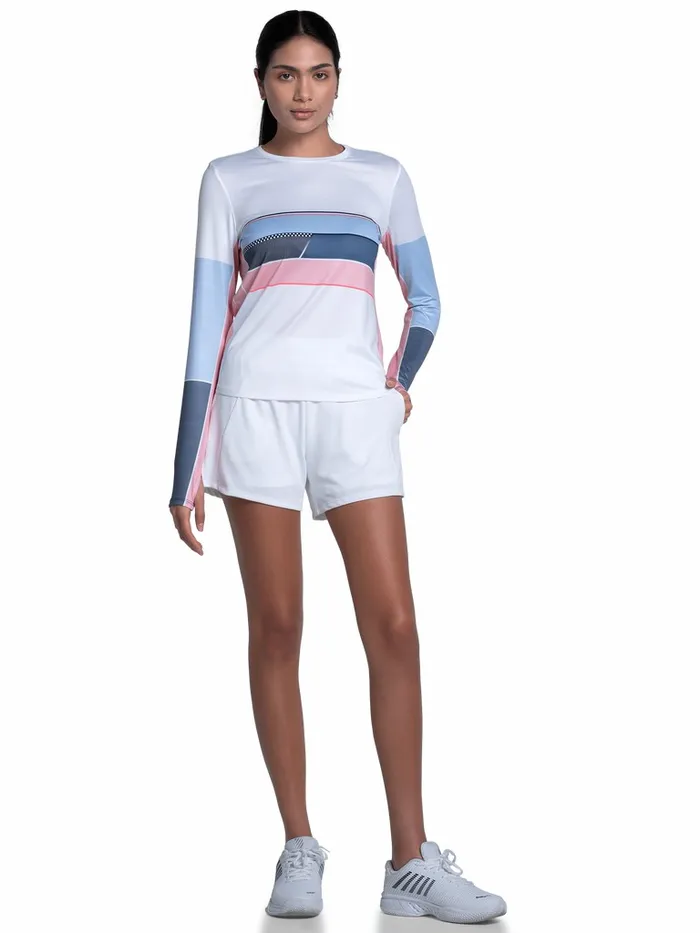 Women KSwiss Tennis and Pickleball PIQUE SHORT4034 White