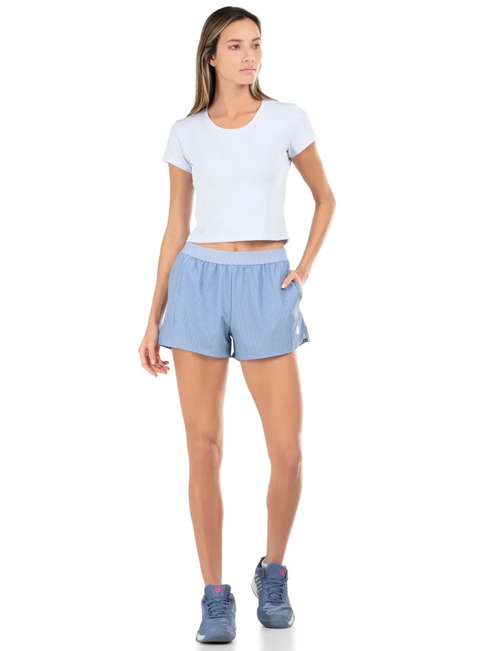 Women KSwiss Tennis CUT ABOVE CROP SS Glacier Women KSwiss Tennis CUT ABOVE CROP SS Glacier