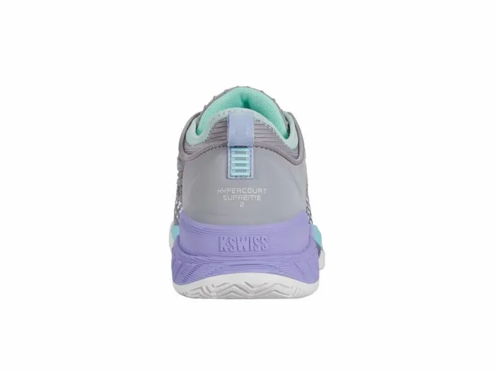 Women KSwiss Tennis HYPERCOURT SUPREME 2 Lilac Graynimbus Cloudneon Purple