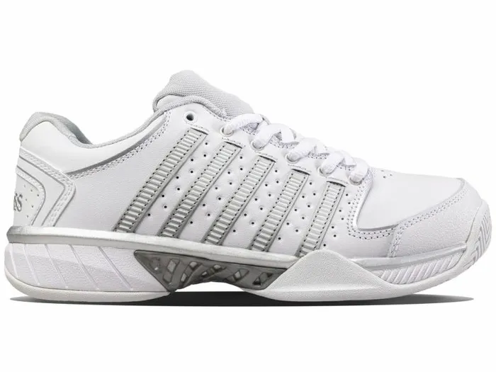 Women KSwiss Tennis WOMENS HYPERCOURT EXPRESS LEATHER Whitesilverglacier Gray Women KSwiss Tennis WOMENS HYPERCOURT EXPRESS LEATHER Whitesilverglacier Gray