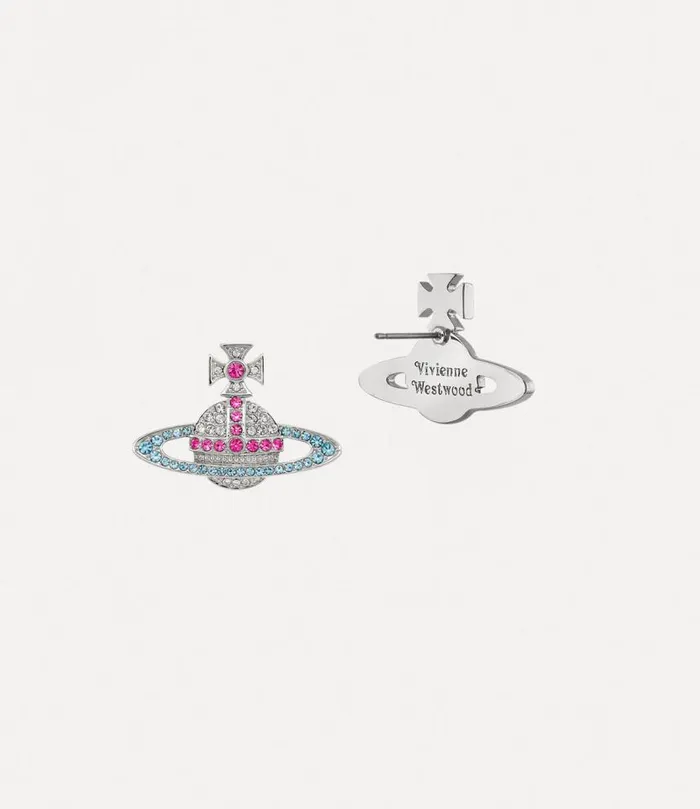 Women Kika Earrings Platinumcrystalfuchsiaindicolitecrystal Vivienne Westwood Earrings Women Kika Earrings Platinumcrystalfuchsiaindicolitecrystal Vivienne Westwood Earrings