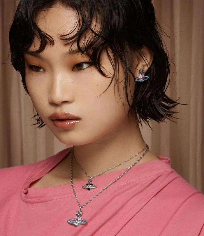 Women Kika Earrings Platinumcrystalfuchsiaindicolitecrystal Vivienne Westwood Earrings Women Kika Earrings Platinumcrystalfuchsiaindicolitecrystal Vivienne Westwood Earrings