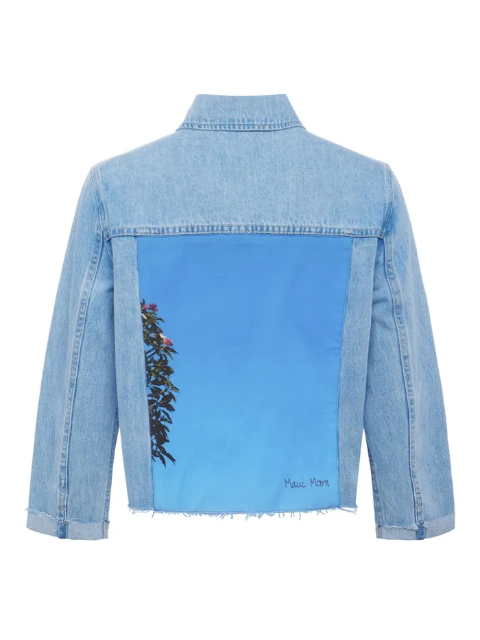 Women L039Agence Blazers and Jackets New Ailana Maui Moon Jean Jacket Cove