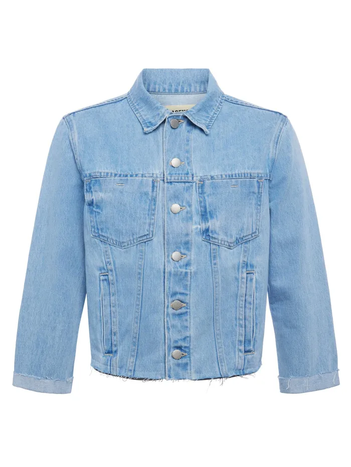 Women L039Agence Blazers and Jackets New Ailana Maui Moon Jean Jacket Cove