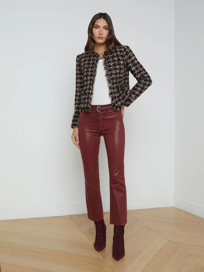 Women L039Agence Blazers and Jackets New Angelina Tweed Jacket Black Multi Tweed Women L039Agence Blazers and Jackets New Angelina Tweed Jacket Black Multi Tweed