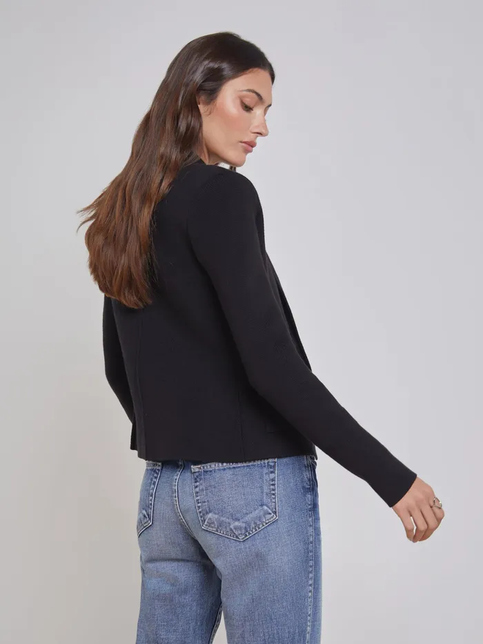 Women L039Agence Blazers and Jackets New Sofia Knit Blazer Black Women L039Agence Blazers and Jackets New Sofia Knit Blazer Black