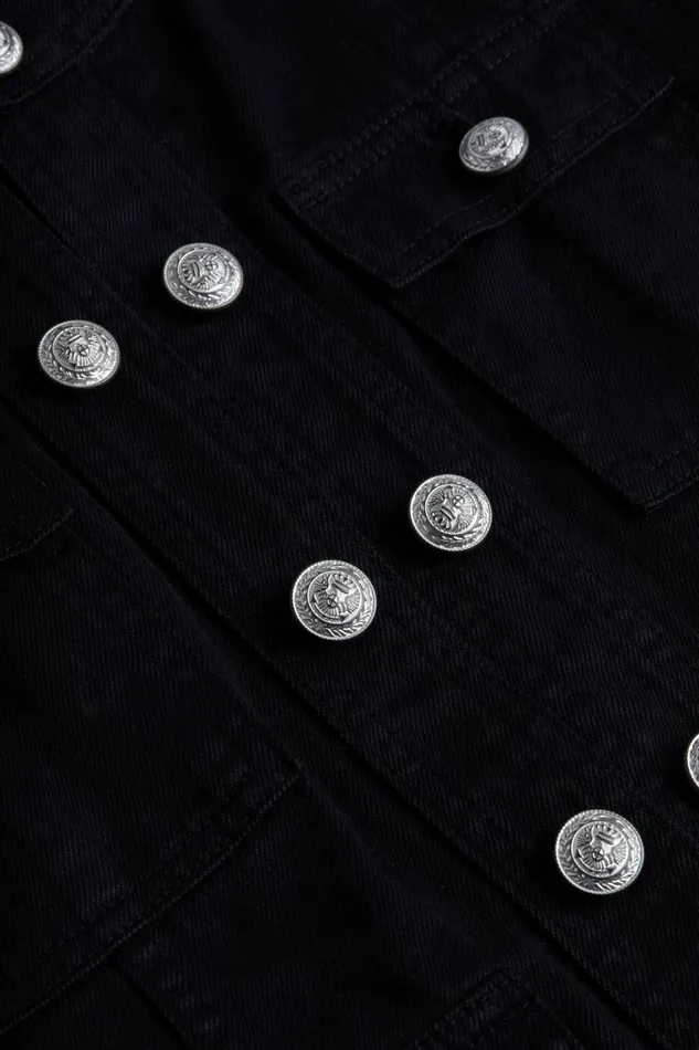 Women L039Agence Blazers and Jackets New Yari Denim Jacket Noir Women L039Agence Blazers and Jackets New Yari Denim Jacket Noir
