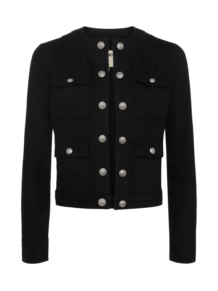 Women L039Agence Blazers and Jackets New Yari Denim Jacket Noir Women L039Agence Blazers and Jackets New Yari Denim Jacket Noir