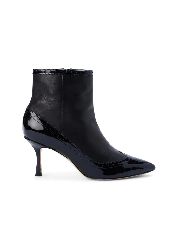 Women L039Agence Boots and Booties New Ember Patent Leather Bootie Black Patent Women L039Agence Boots and Booties New Ember Patent Leather Bootie Black Patent